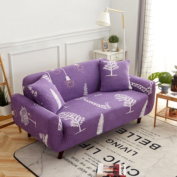 Stretch Soffaöverdrag Tryckt Soffaöverdrag Fåtöljöverdrag för Soffor Elastiskt Universal Möbelskydd med Kuddfodral - Stil 13 Large