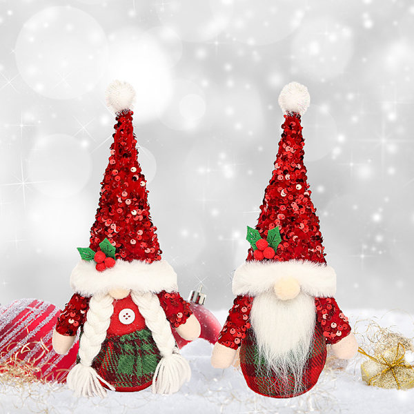 2 stk rudolph dekorative boks nisse rudolph snømann Chri