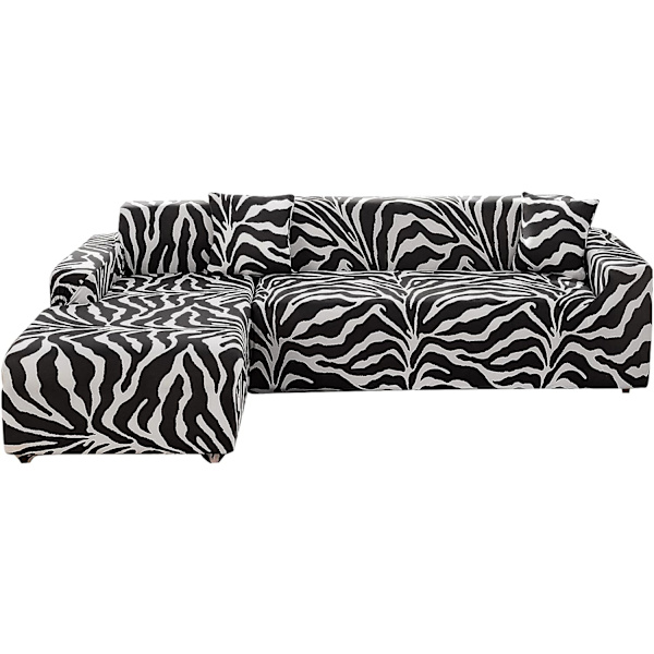 L-formad sofföverdrag 2 delar stretch elastisk L-typ soffa