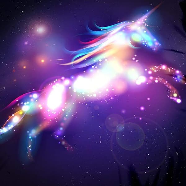 Magiskt Galaxy Unicorn Sängkläder Set 3D Tryckt Påslakan Set Pi