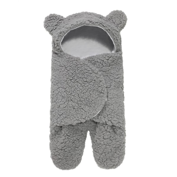 Baby Swaddle Wrap Pram Receiving Blanket för Baby Boys och Girls Grey