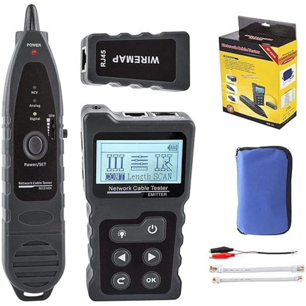 Avansert kabeltester med multifunksjonell PoE-wire tracker Networ