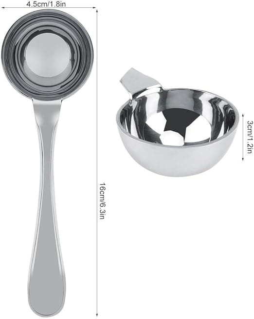 25 ml ruostumattomasta teräksestä valmistettu kahvimitta