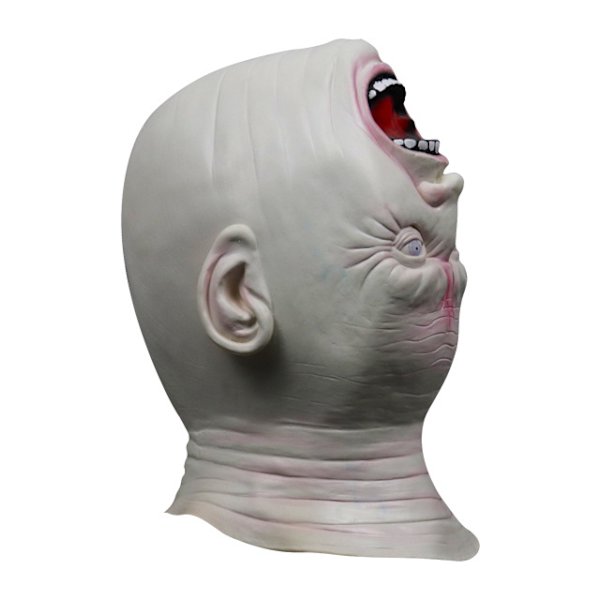 Halloween skräck utomjording huvud utomjording gammal man huvudbonad hemligt rum