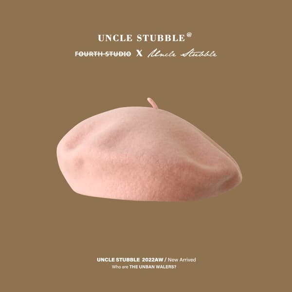 Uld beret dame vinter alsidig hat retro malerens dag hat re