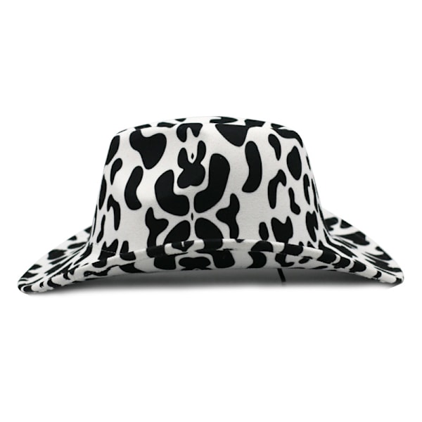 Tykt stof dobbeltsidet ko mønster cowboy top hat roll br