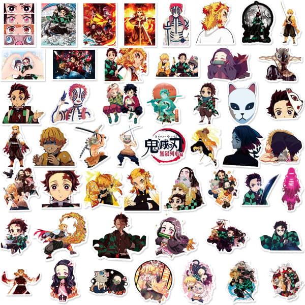 150 Ghost Blade Cartoon Version Stickers Vattentäta Dekorativa S