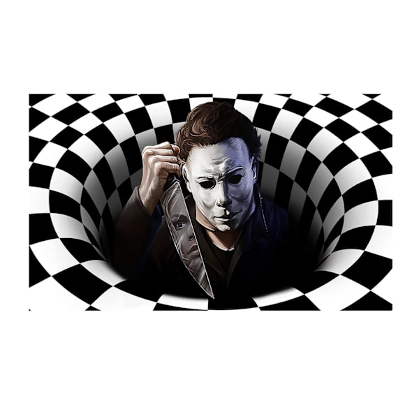 Halloween-dekorasjon kloakkdeksel klovneteppe 50*80cm
