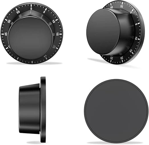 Mekanisk kjøkkentimer, adsorberbar magnetisk timer