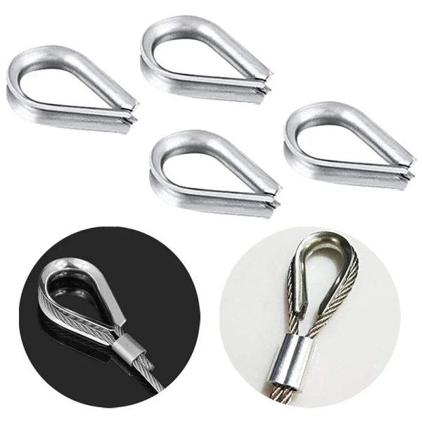 30M Wire Rope Hanging Hooks Clothesline Stainless Steel Cable Te