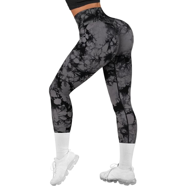 Kvindernes Sømløse Crossover Leggings Høj Talje Butt Lift Workout