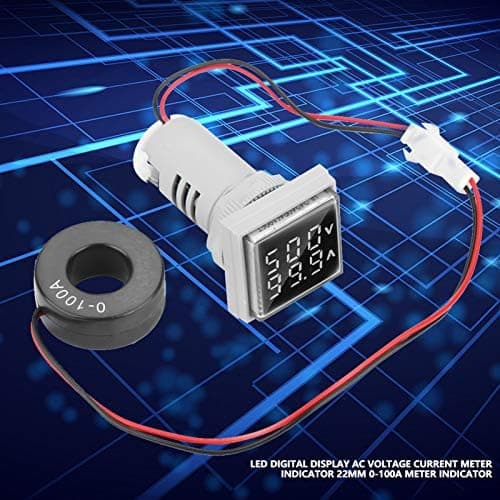 Voltmeter Ammeter LED Digital Spændingstester Strømsensor Sq