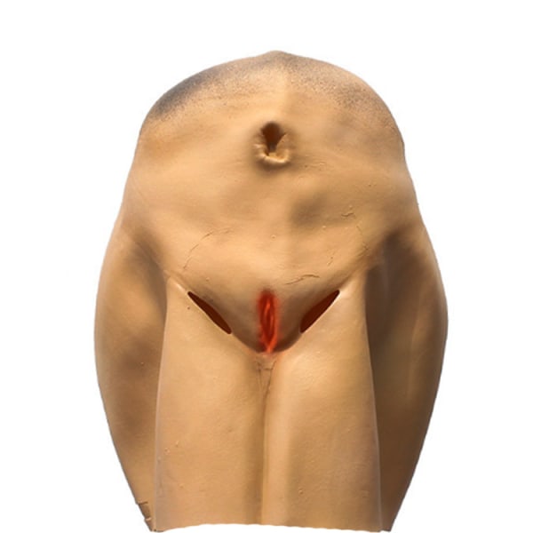 Latex maske sjov røv rekvisitter Maskerade dansebar rekvisitter (one size)