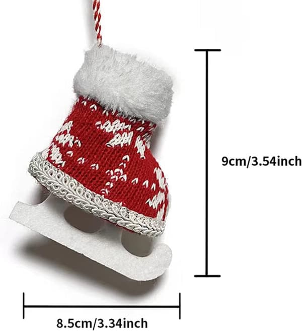 3 stk. julepynt, julepynt i uldstof Christm
