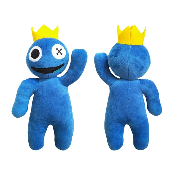 Rainbow Friends -pehmolelu, sininen eläinhahmo, B