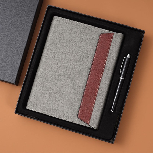 Hardcover Notebook - Klassisk Ruled Thick Paper Notebook med Pen