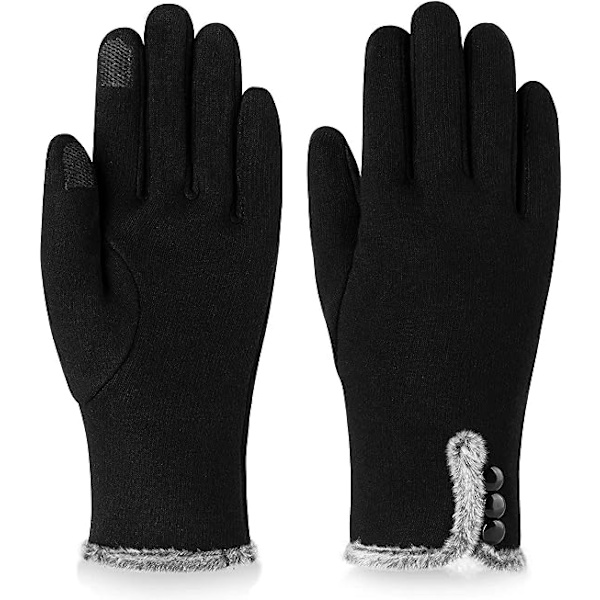 Dame Vinter Varme Handsker, med Touch Screen Sensitive Tekst Fin