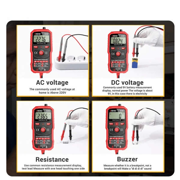 Automatisk multimeter med høj præcision, spændingsmodstandstester