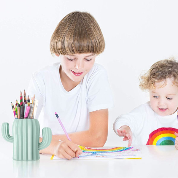 2 stk. Kaktus Penneholder Kaktus Pen Blyantbeholder Kontor Su