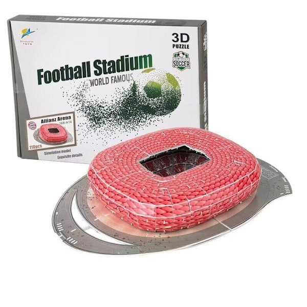 3D Fotbollsplan Pussel Tredimensionellt Pussel 3D Pussel Stadion Pappmodell Byggset Barnleksaker