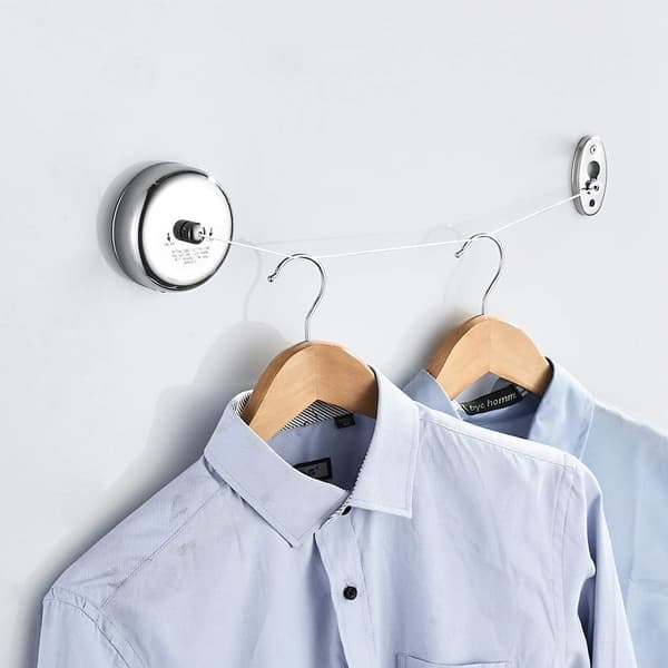 Retractable Clothesline - Removable Clothesline Wall Mount for I