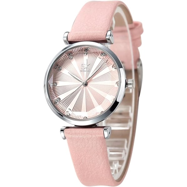 Fashion Women Leather Wrist Watch Wristwatch Simple Decent Casua