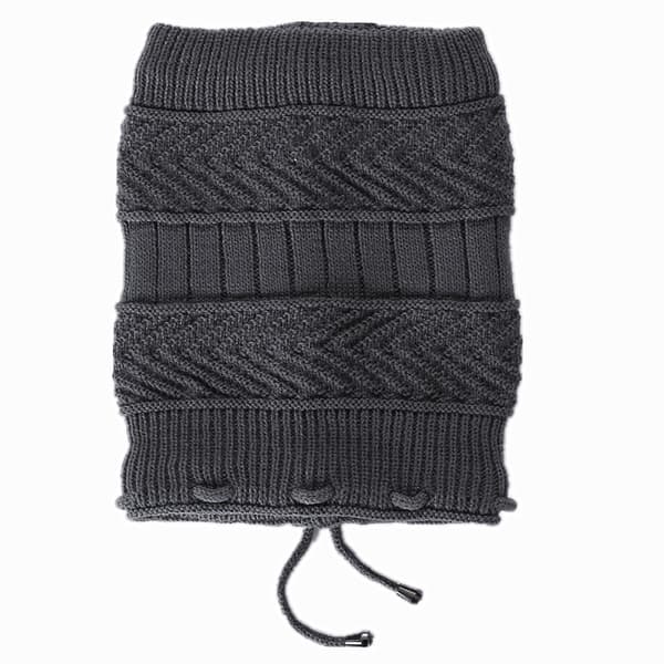 Stickad mössa för män och kvinnor pullover hals ull glasögon vind