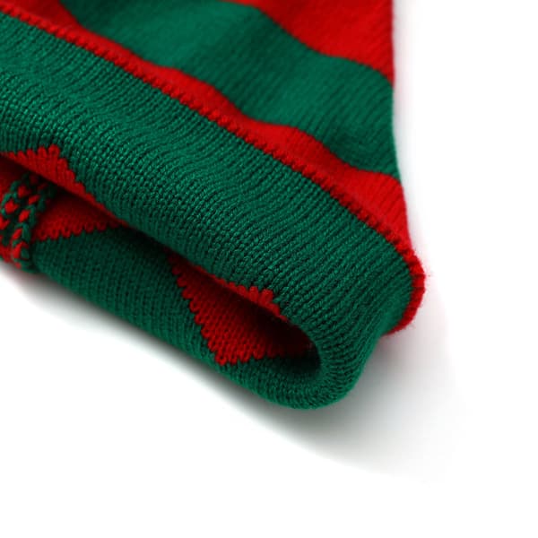 Børns vinterstrikhue Julehat strikket uld