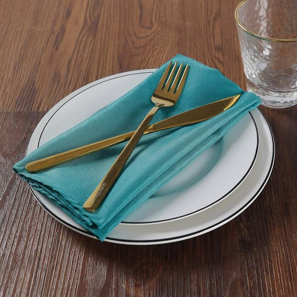 Stoffservietter 15,7*15,7 Tommer Vaskbare Polyester Middagsservietter S