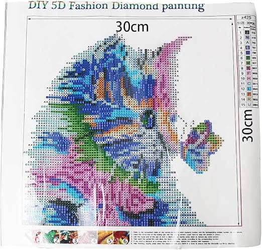 5D Diamantmaleri Katt DIY Kits -30 x 30CM