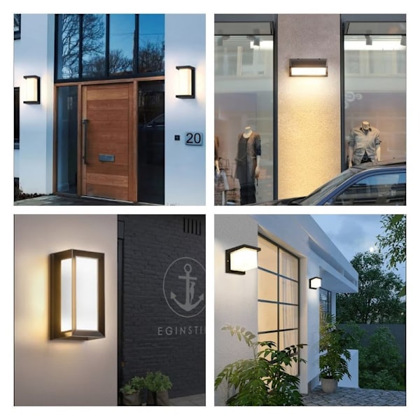 Vedenpitävä metalli LED-ulkoseinävalaisin ilman sensoria IP65 18W