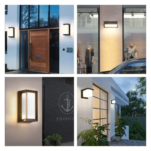 Vedenpitävä ulkoseinävalaisin LED-anturilla IP65 18W