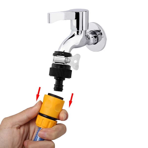 Rund blandare krananslutning justerbar standardkoppling ⌀14-24 mm