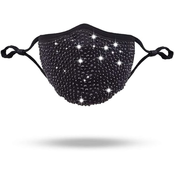 Women's Halloween Masquerade Mask - Ladies Rhinestone Masquerade