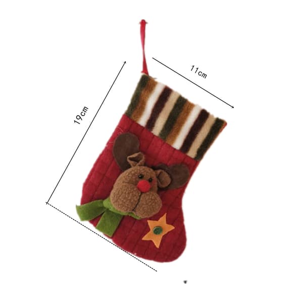 Julstrumpor Set, 3D Julstrumpor Stövlar Väska Jul