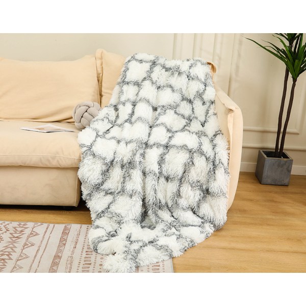 Tie Dye Plush Blanket Winter Double Layer Gift Blanket-80*120cm