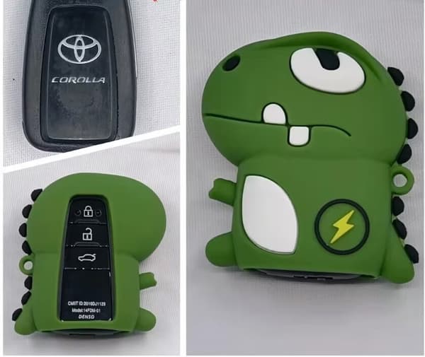 Fjärrkontrollfodral i gummi med smart nyckel