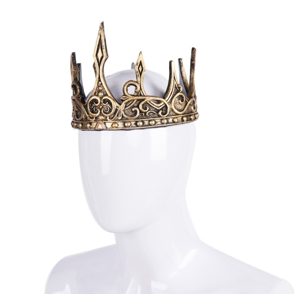 King Crown for King Men Crown for Boys Kids, Royal Gold Foam Kin