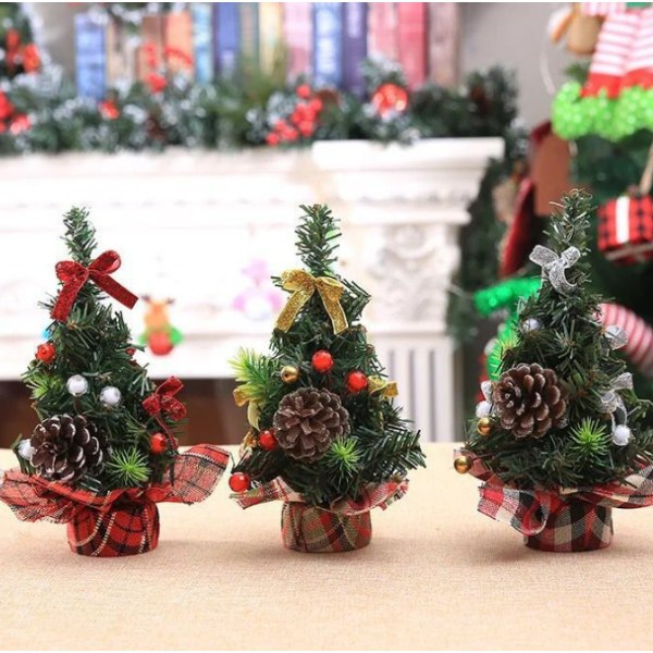 Klot Julgran 20cm Mini Jul Dekorativ Gran Juldag Dekoration