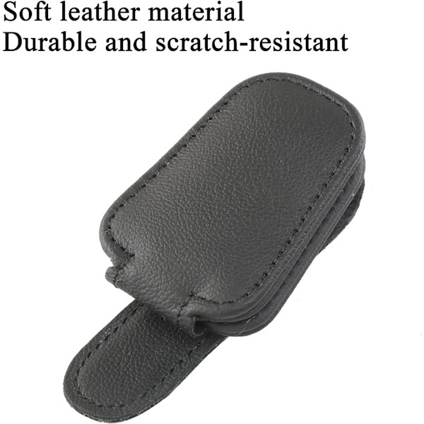 Auton aurinkolipan lasienpidike, auton magneettinen nahkainen lasiteline