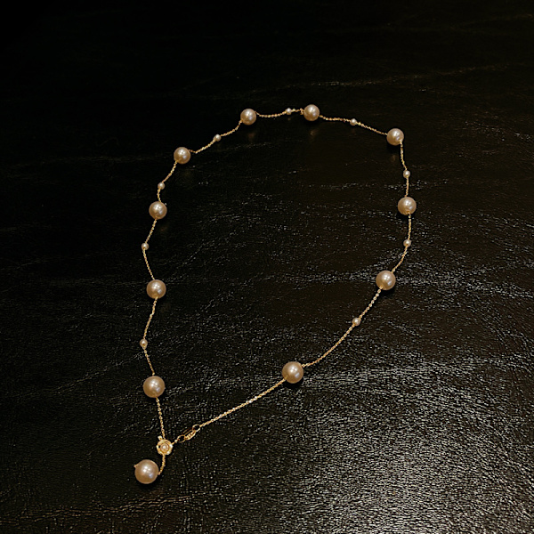 Perle Choker Delikat Halskjede Justerbar Perle Tiny Dainty Chai