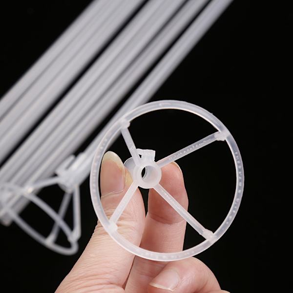 50 ballongpinnar på 30 cm i transparent PVC för ballonger med