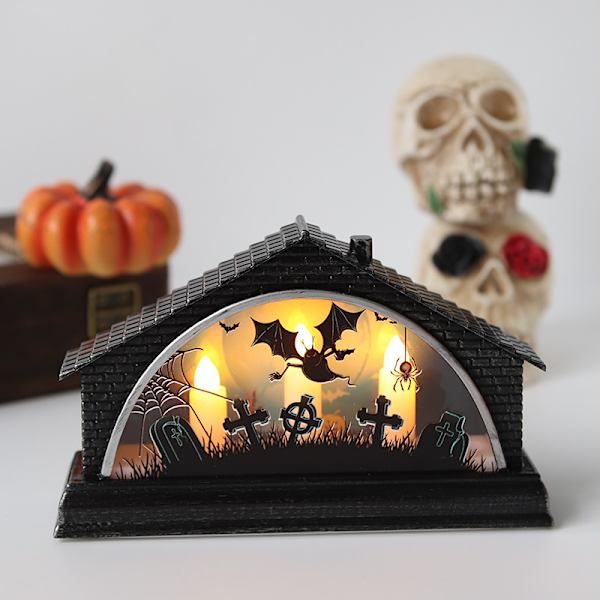 Halloween Natlampe Natlampe Hjem Heks Horror Dekoration D