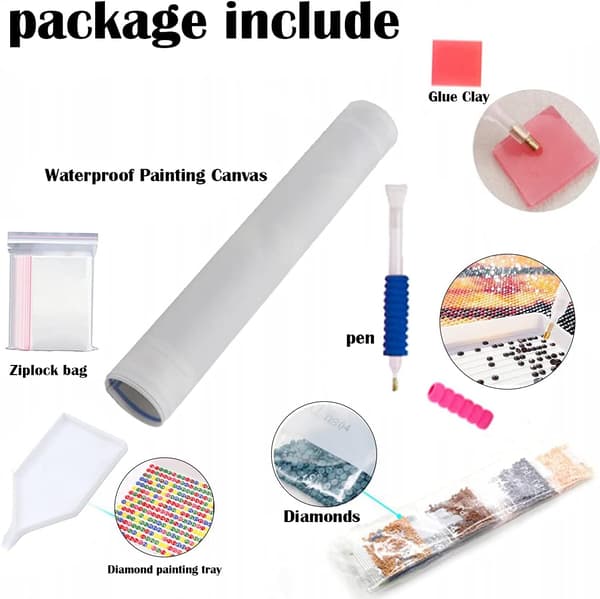 5D Diamantmaleri Kit til voksne DIY Fuld Farve Diamant Gi