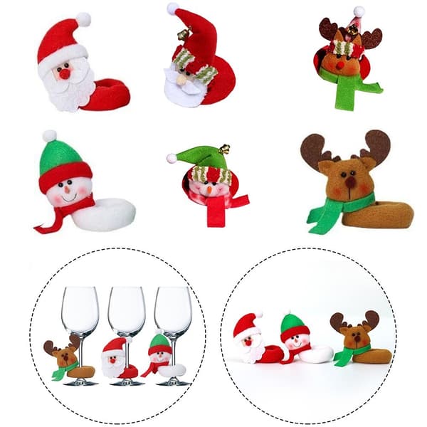 Jultomte Snögubbe Vinflaska C
