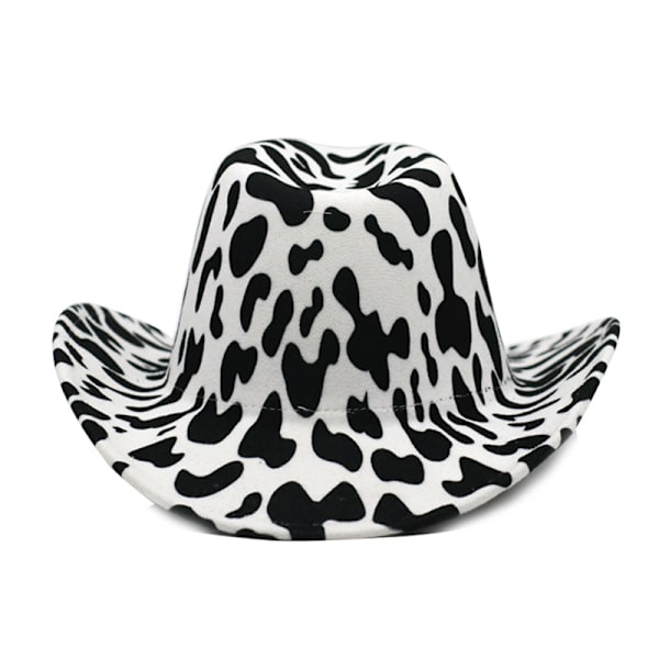 Tykt stof dobbeltsidet ko mønster cowboy top hat roll br