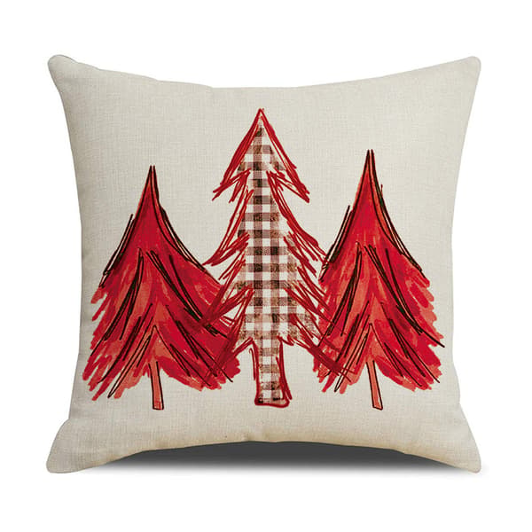 4PCS Jultema Kuddfodral, Snöflinga Örngott, Jul