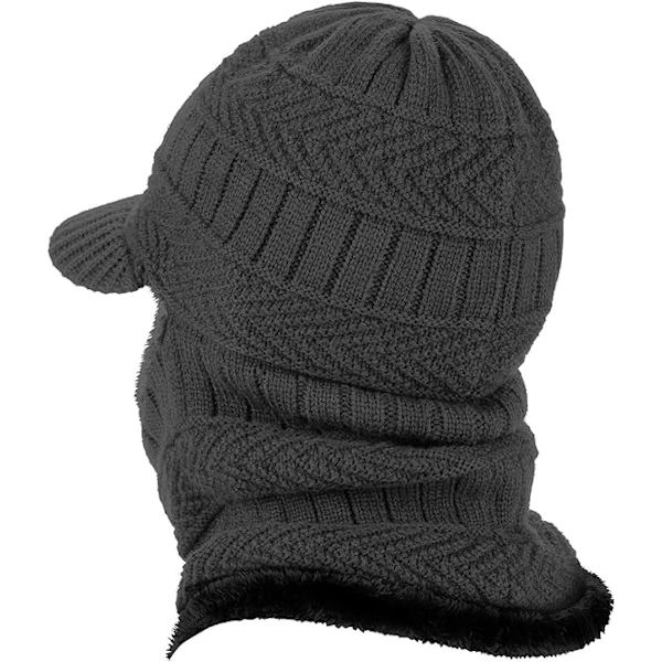 Vinterstrikket Balaclava Lue Varm Sykling Skimaske Univer
