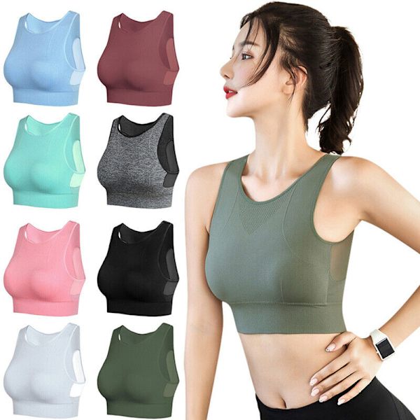 Kvinder kan bære en one-piece sports bh udenfor - Pink L