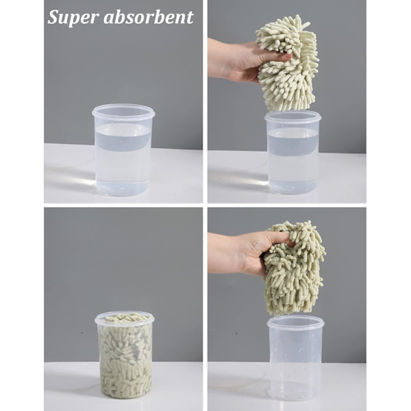 Chenille håndklæder med ophængningsløkker, bløde absorberende mikrofiber